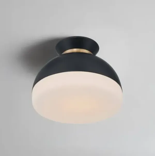 Gidget 1-Light Flush Mount - Crystorama - Black