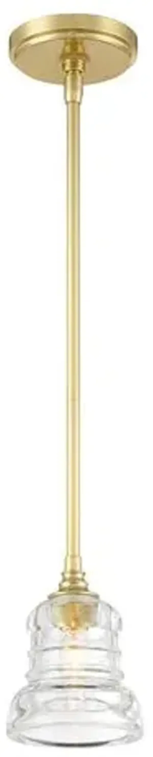 Gregory 1-Light Mini Pendant - Crystorama - Gold