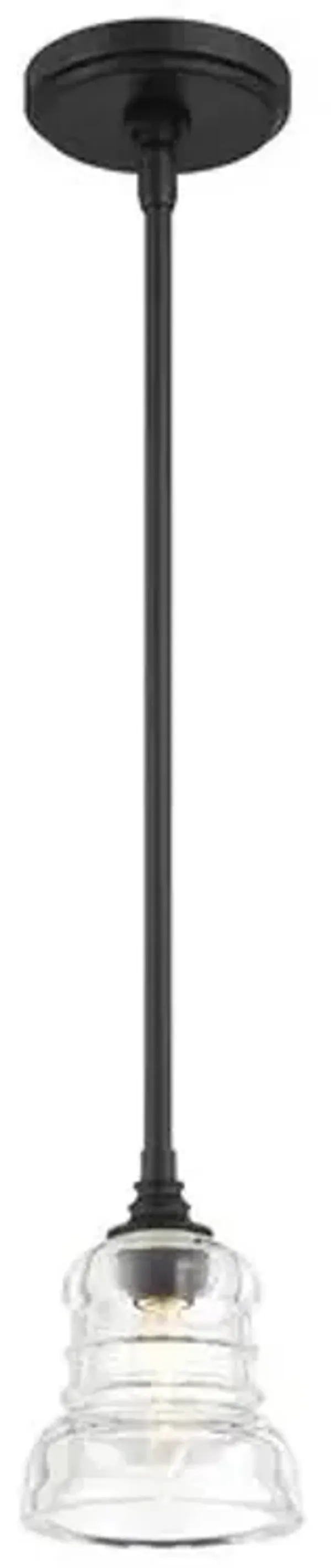 Gregory 1-Light Mini Pendant - Crystorama - Black