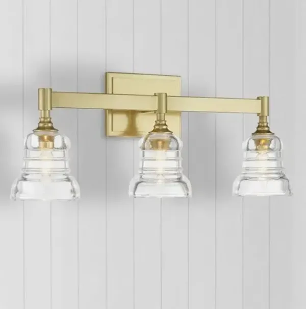 Gregory 3-Light Bathroom Vanity Wall Sconce - Crystorama - Gold