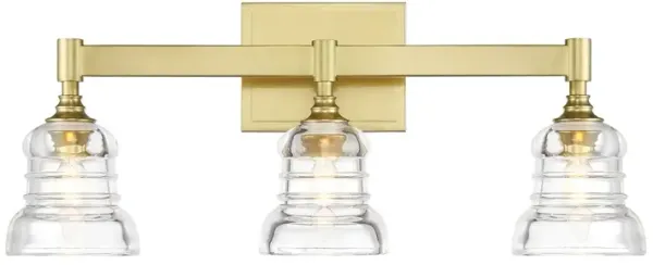 Gregory 3-Light Bathroom Vanity Wall Sconce - Crystorama - Gold