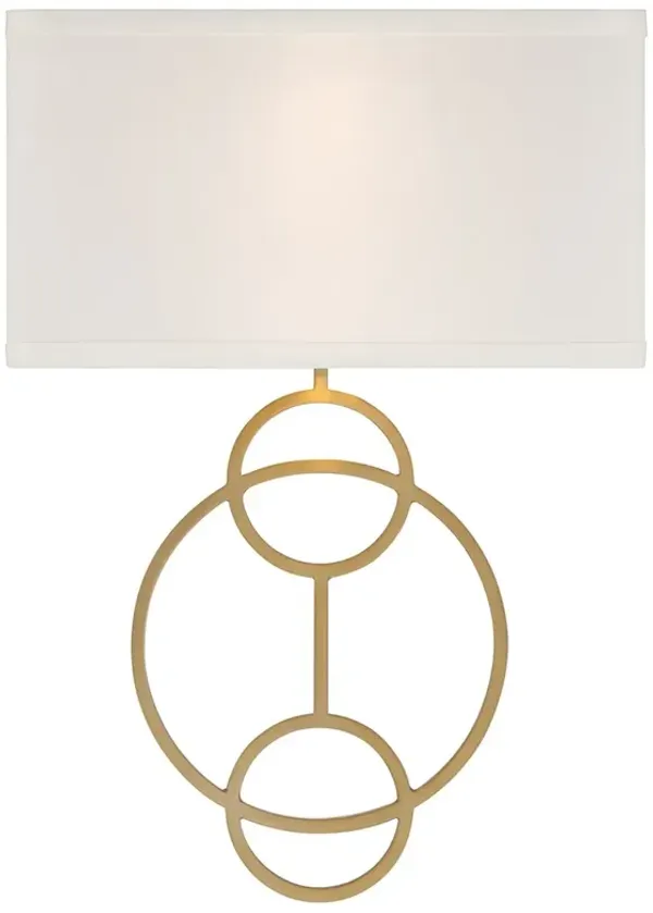 Laurel 2-Light Wall Sconce - Crystorama - White