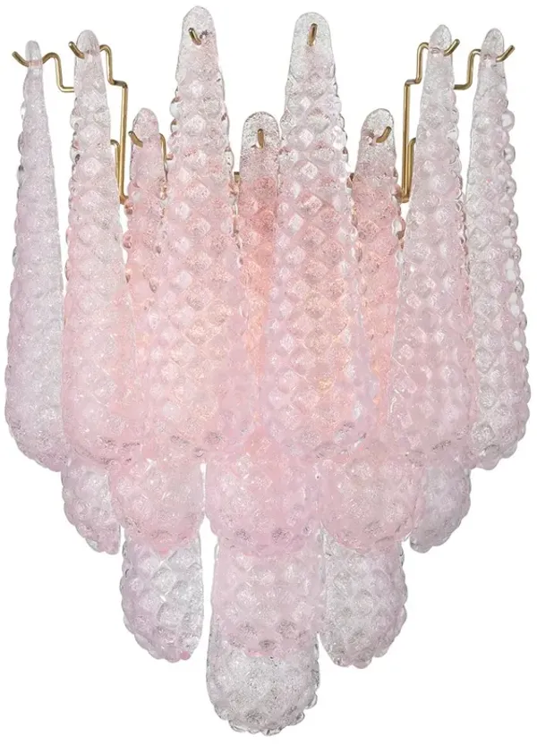 Ollie 2-Light Hand-Blown Glass Wall Sconce - Crystorama - Pink