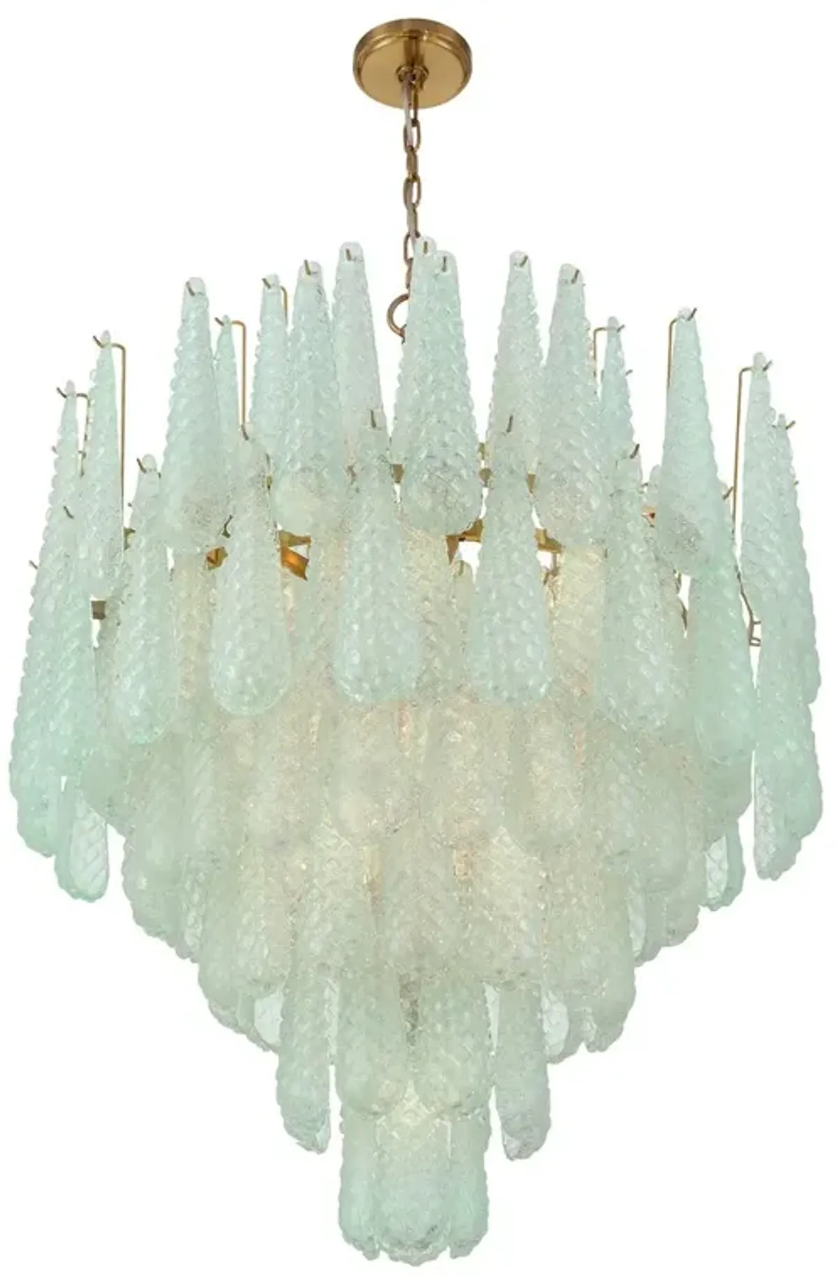 Ollie 21-Light Hand-Blown Glass Chandelier - Crystorama - Teal
