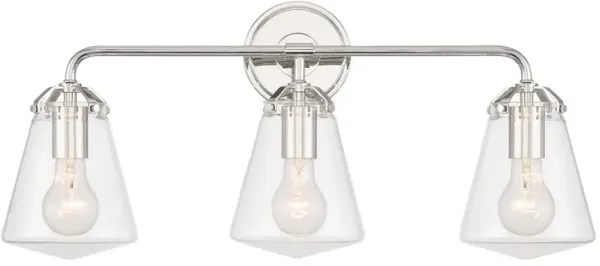 Voss 3-Light Bathroom Vanity Wall Sconce - Crystorama - Silver