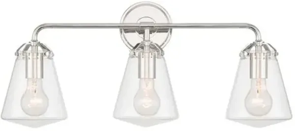 Voss 3-Light Bathroom Vanity Wall Sconce - Crystorama - Silver