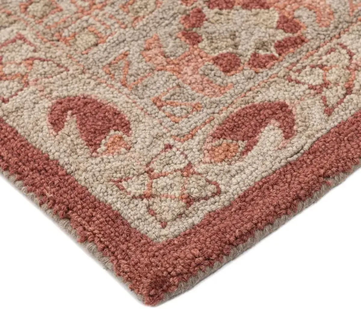 Noble Handmade Rug, Red