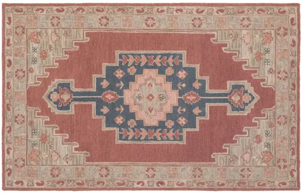 Noble Handmade Rug, Red