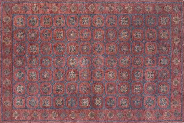 Izzy Handmade Rug, Deep Red