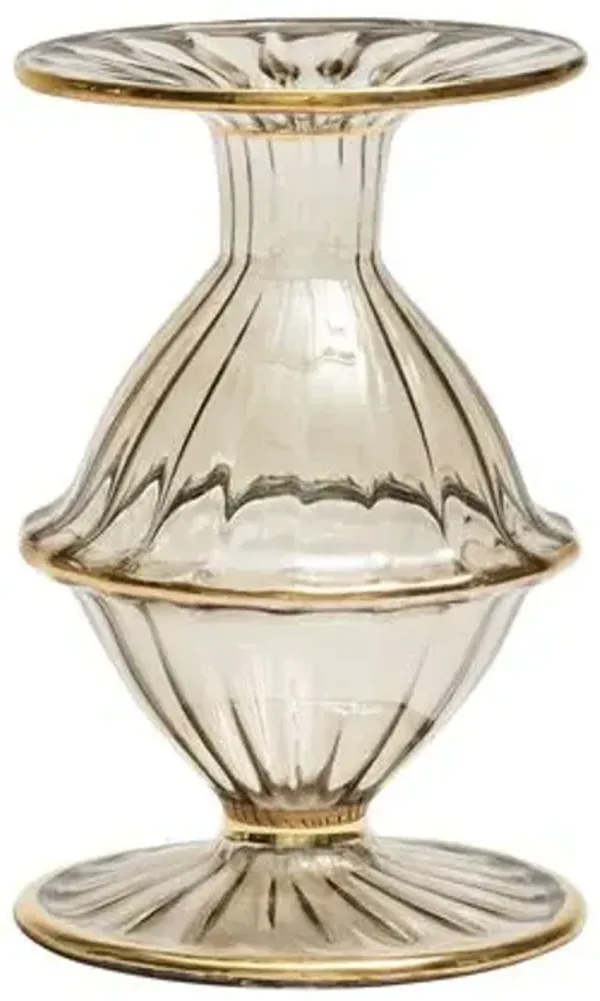 Blossom Candlestick - Kim Seybert - Gray