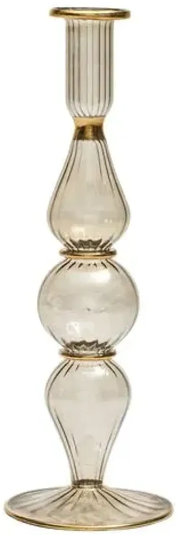 Ripple Candlestick - Kim Seybert - Gray