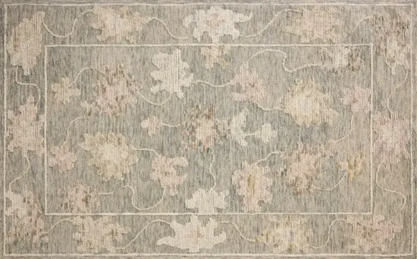 Ozyra Hand Tufted Wool Rug, Denim/Blue