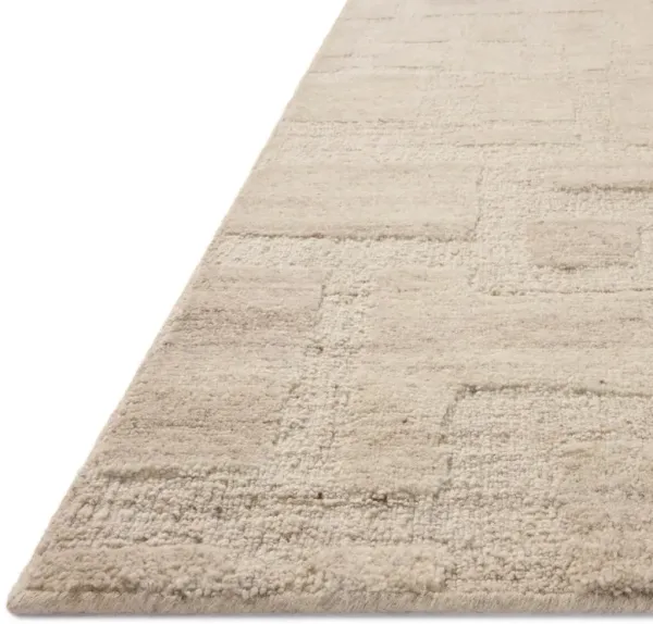Lomara Hand Tufted Wool Rug, Ivory/Natural