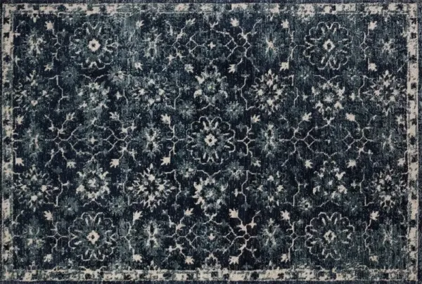 Arwin Rug, Navy/Ivory