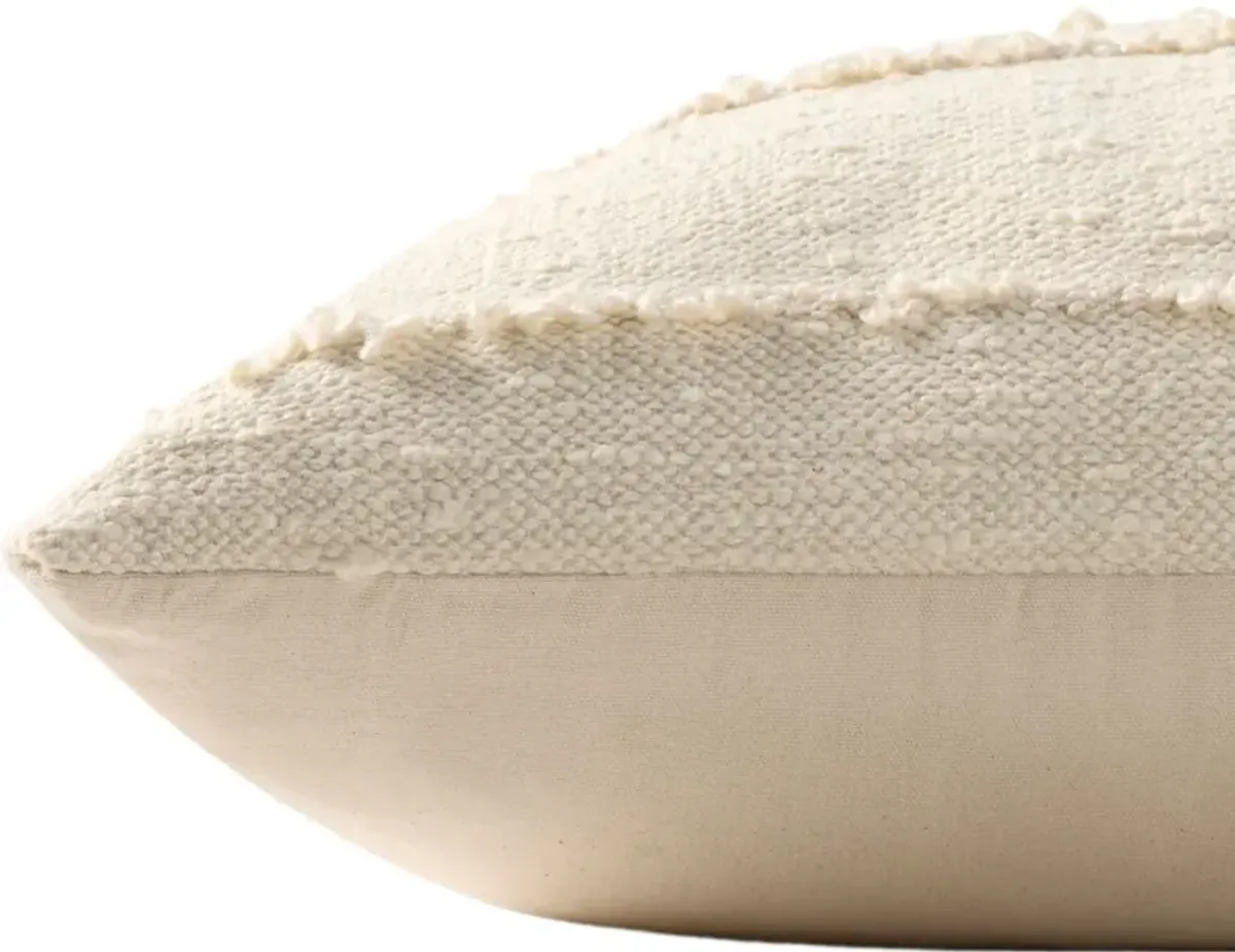 Latria 26" Textured Handwoven Pillow
