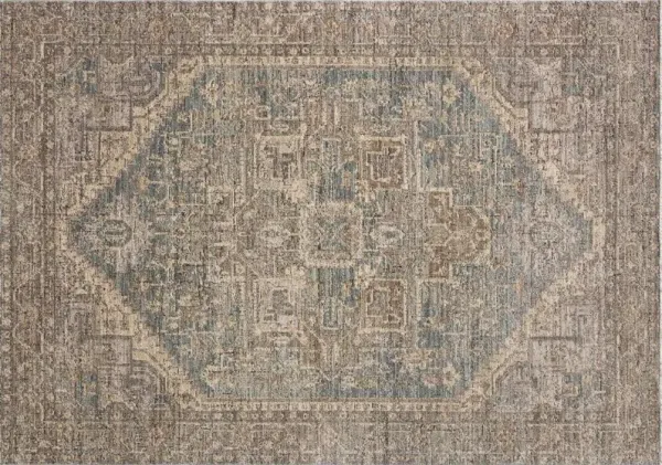 Junelle Rug, Blue/Bark