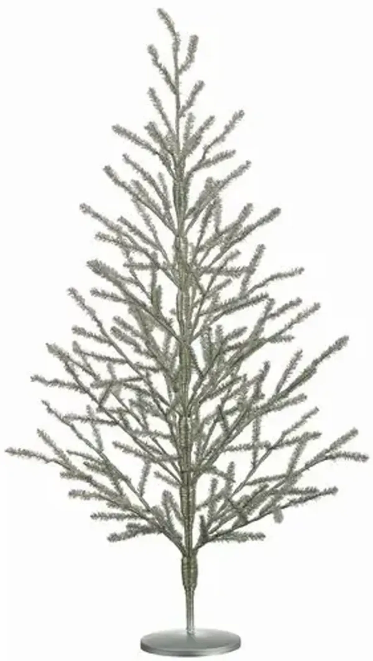 Tinsel Tree - 40"H x 30"D - Silver