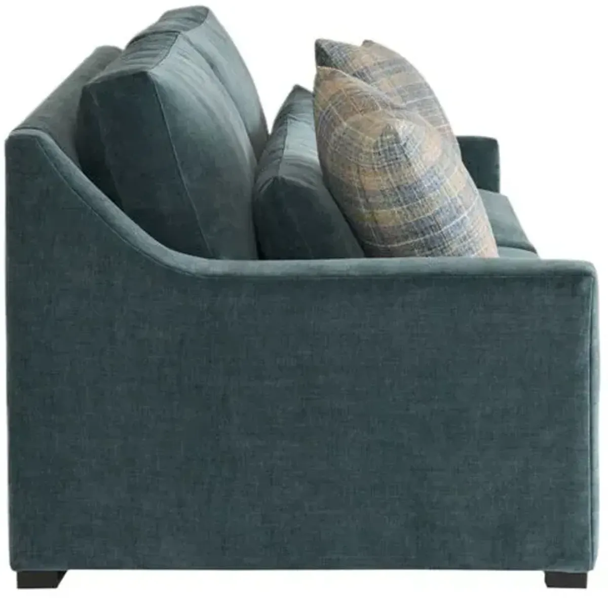 Westwood Sofa - Harbor Blue Velvet Recycled Performance - Handcrafted
