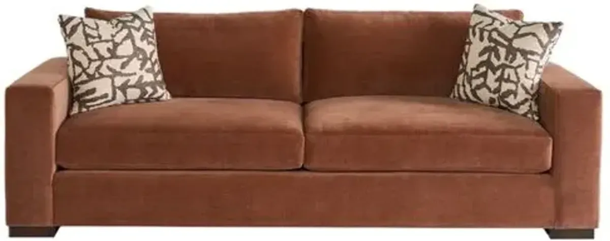 Stoneridge Sofa - Sienna Velvet Recycled Performance - Handcrafted