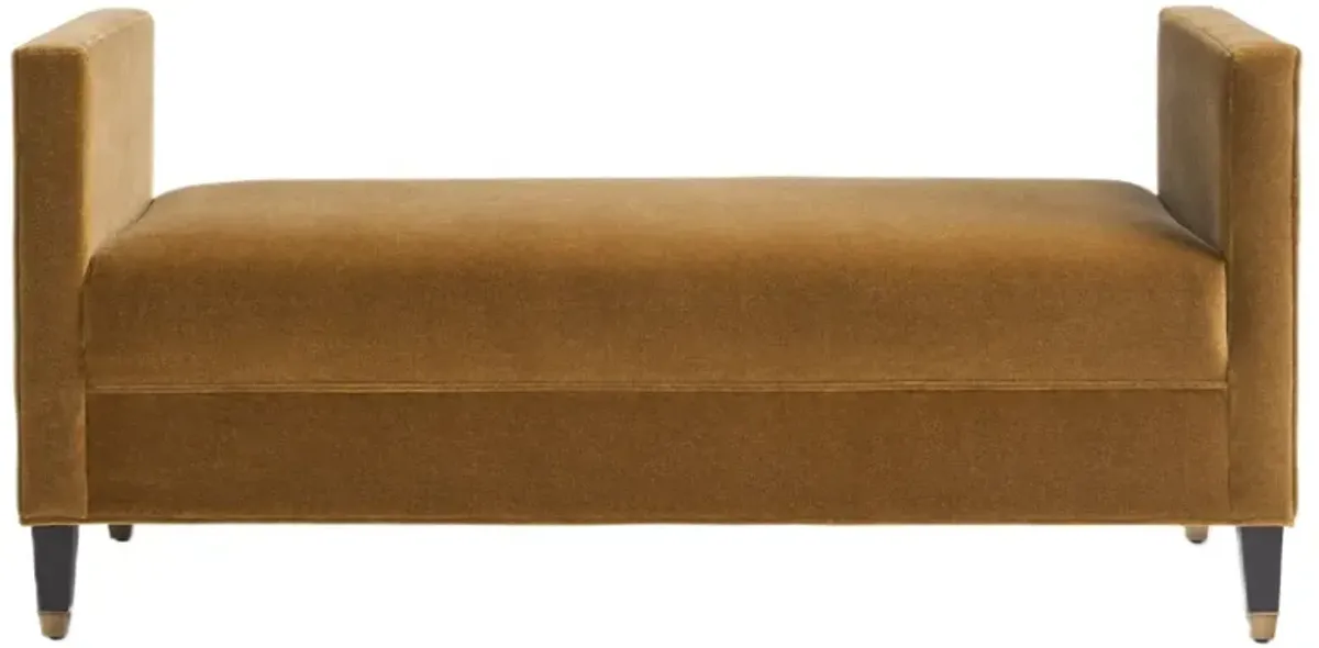 Pearce Upholstered Bench, Brown Sugar Mohair