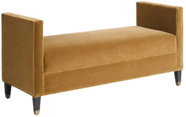 Pearce Upholstered Bench, Brown Sugar Mohair
