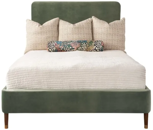 Jagger Upholstered Bed, Sage Crypton Performance