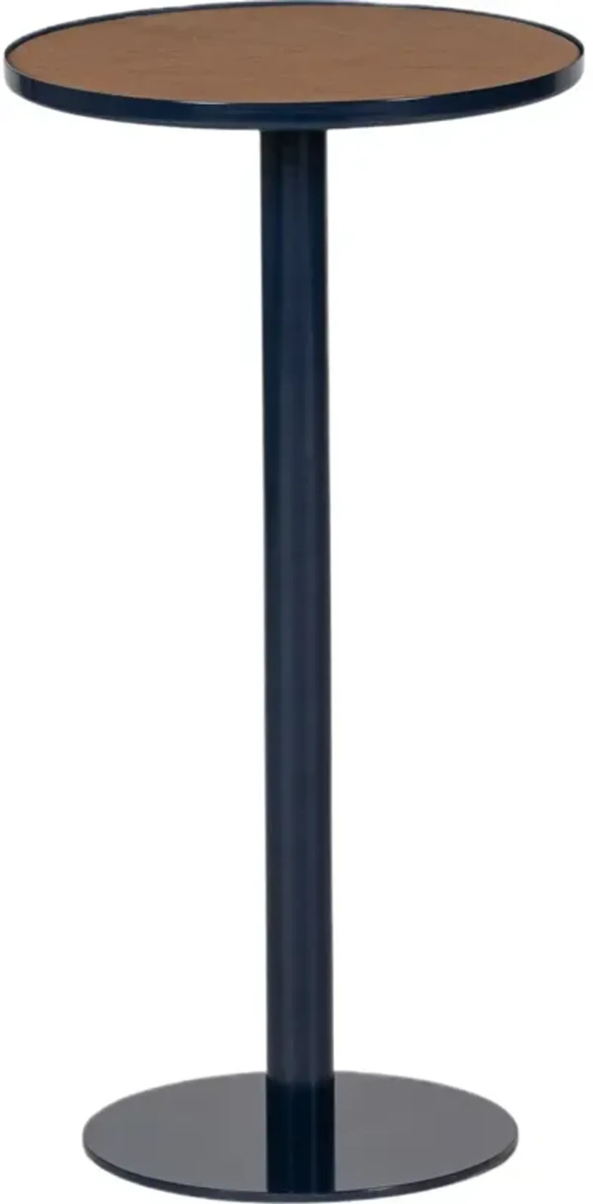 Cayden Leather Top Drink Table - Tulsi Home - Blue