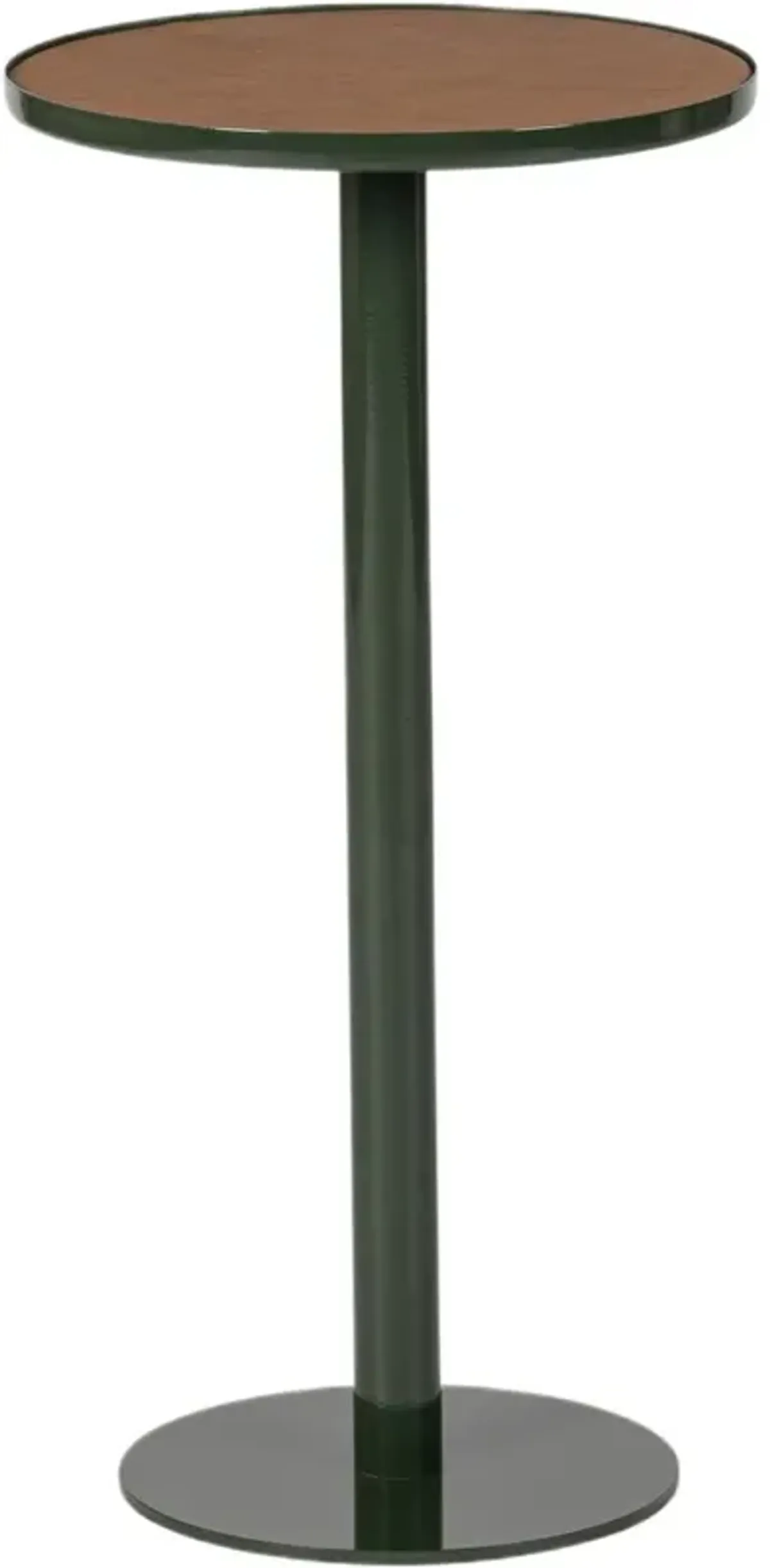 Cayden Leather Top Drink Table - Tulsi Home - Green