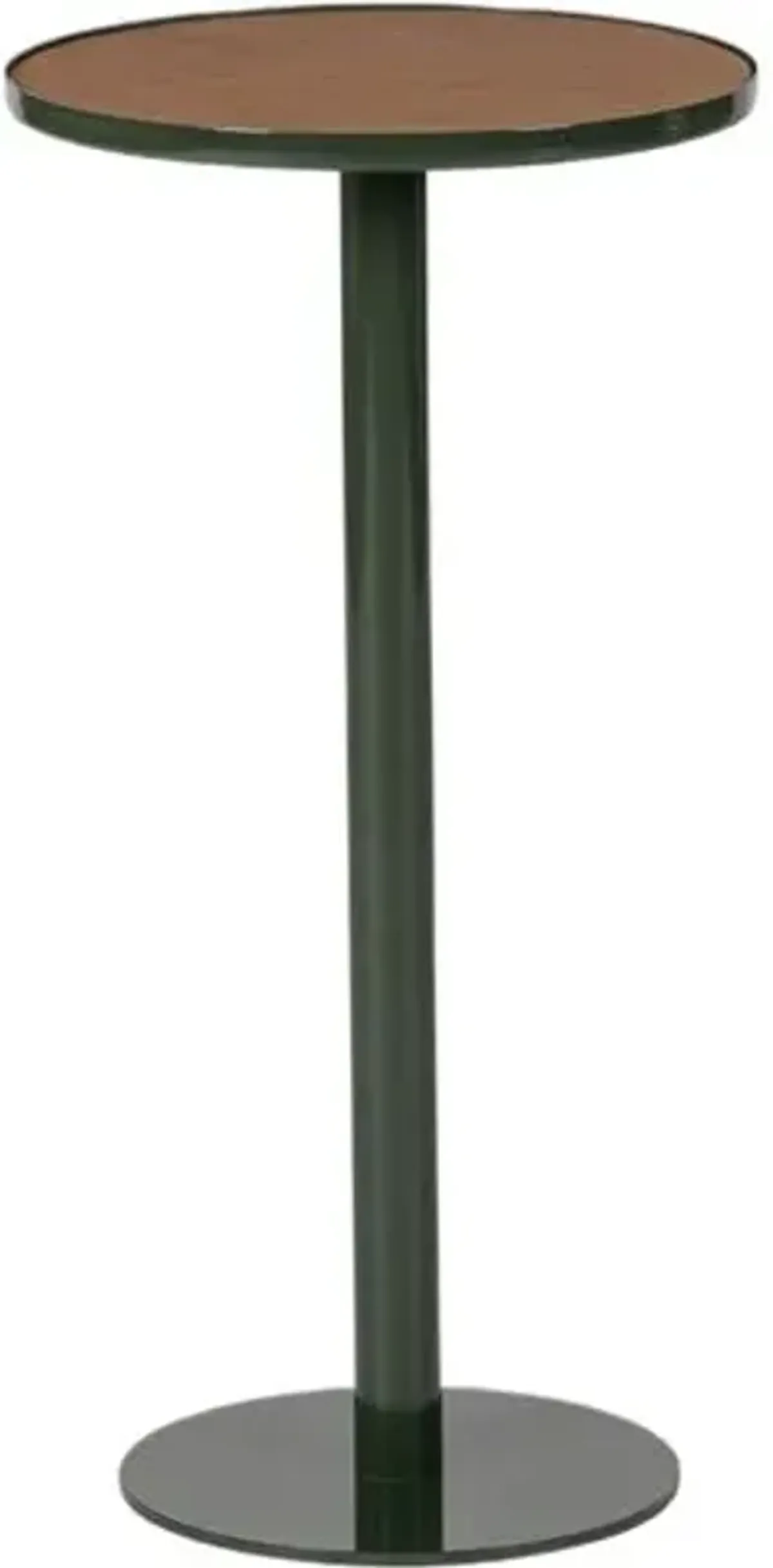 Cayden Leather Top Drink Table - Tulsi Home - Green