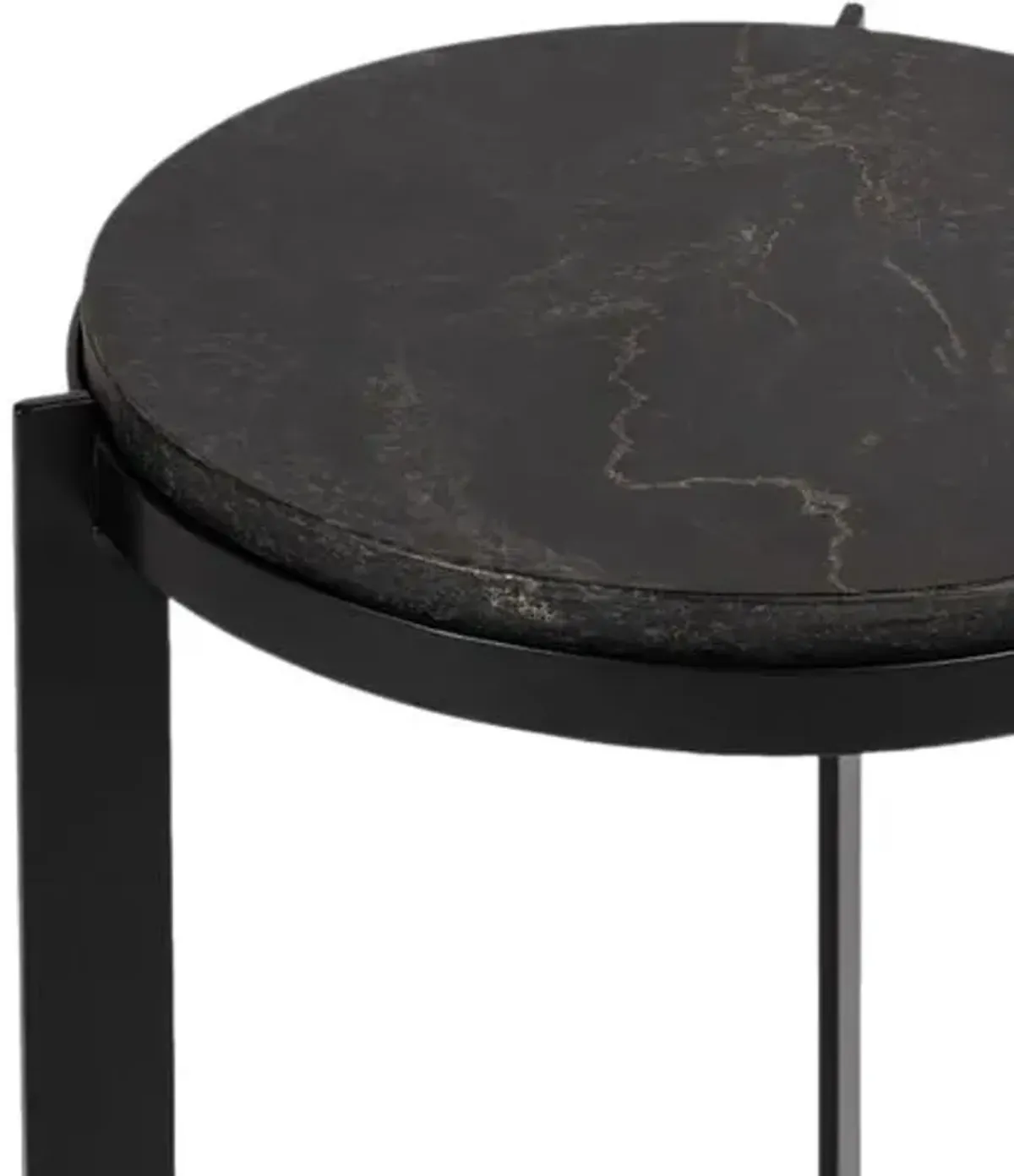 Brady Round Side Table - Tulsi Home - Black