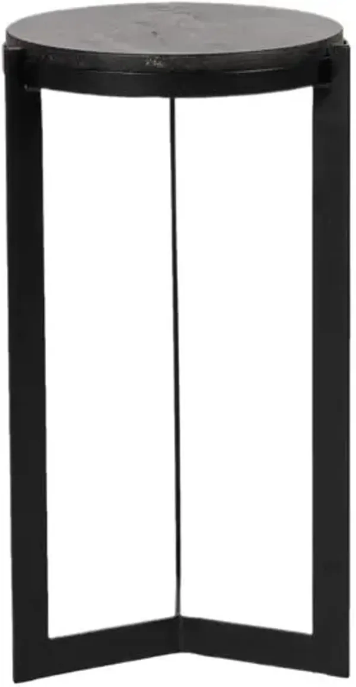 Brady Round Side Table - Tulsi Home - Black