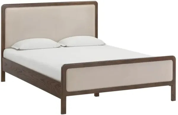 Noelle Wood Frame Platform Bed, Velvet 