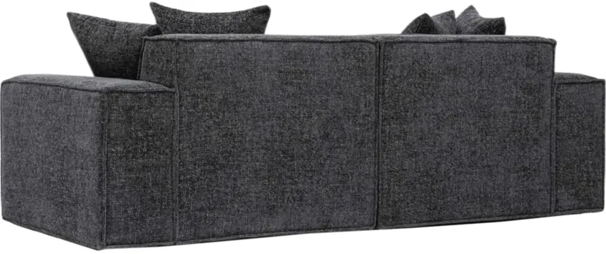 Trixie 84" Chenille Basketweave Modular Loveseat