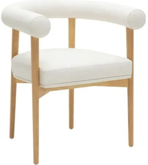 Theron Faux Leather Performance Dining Chair - White