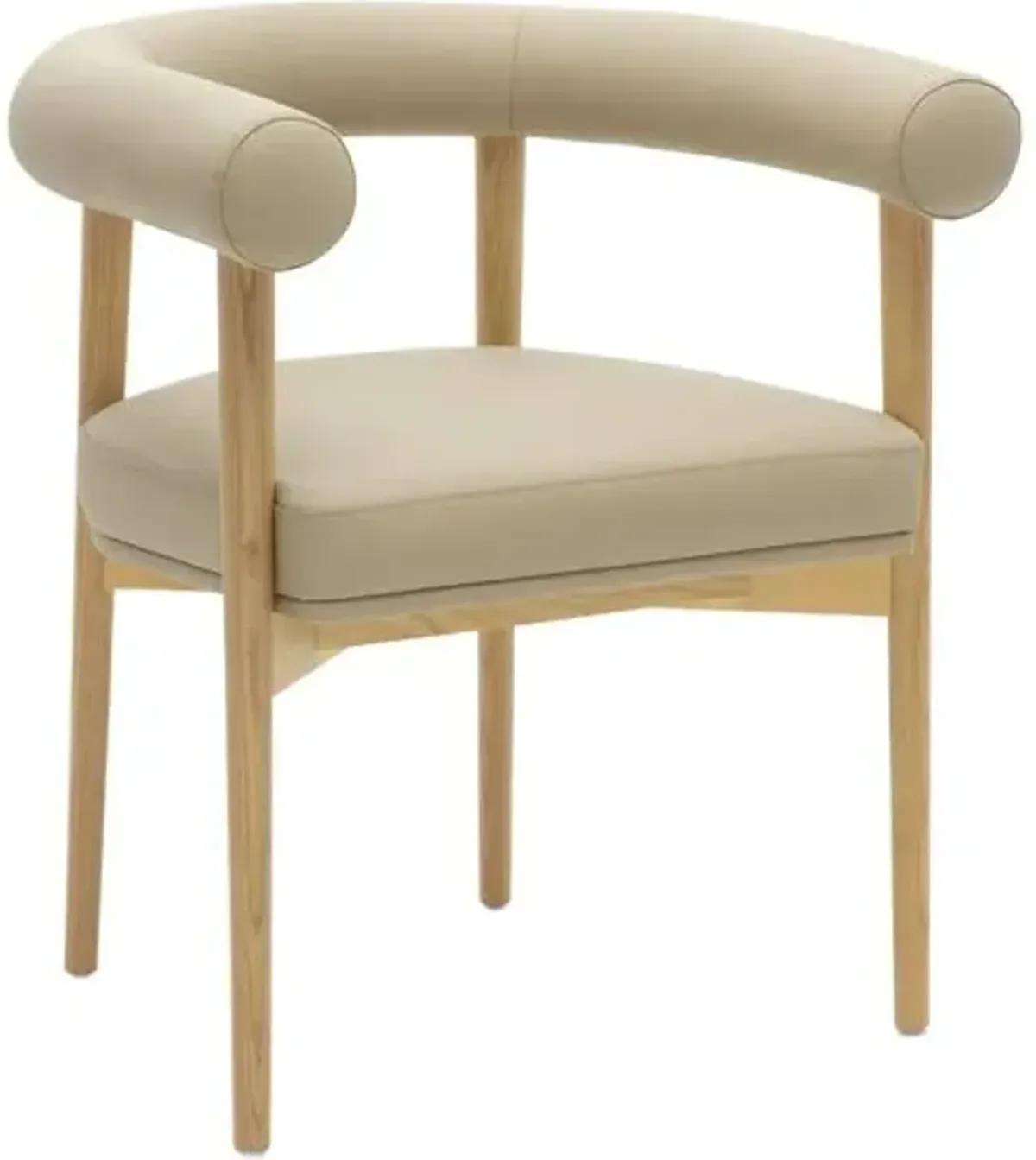 Theron Faux Leather Performance Dining Chair - Brown