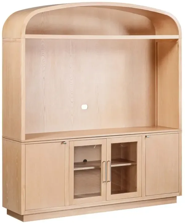 Mesa 77" Arched Wood Entertainment Center