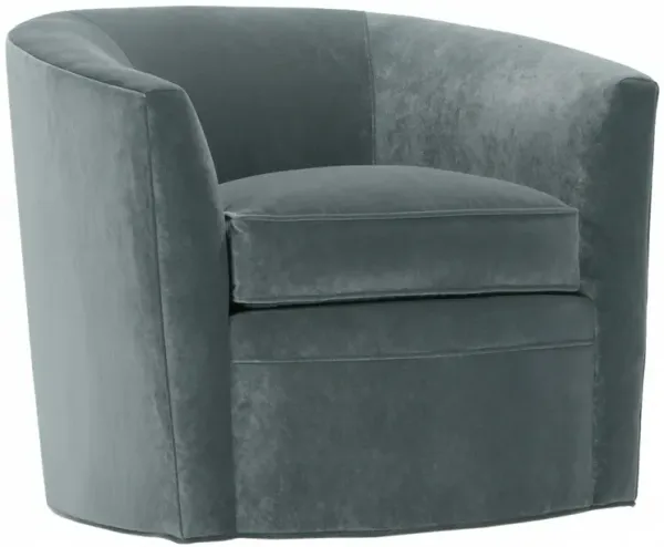 Jovie Velvet Swivel Barrel Chair