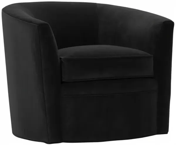 Jovie Velvet Swivel Barrel Chair