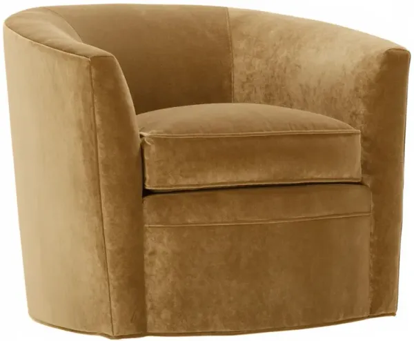 Jovie Velvet Swivel Barrel Chair
