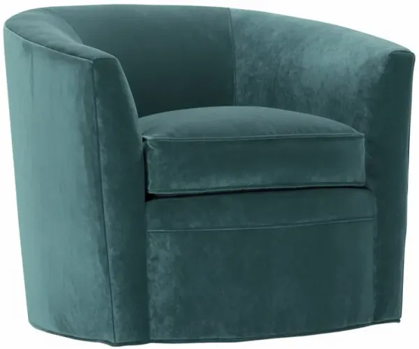 Jovie Velvet Swivel Barrel Chair