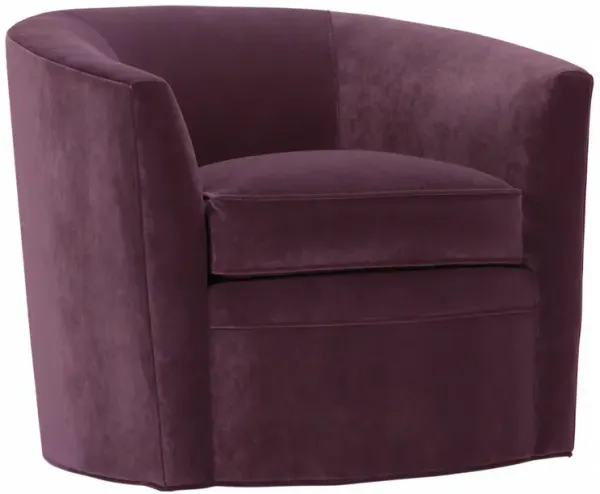 Jovie Velvet Swivel Barrel Chair