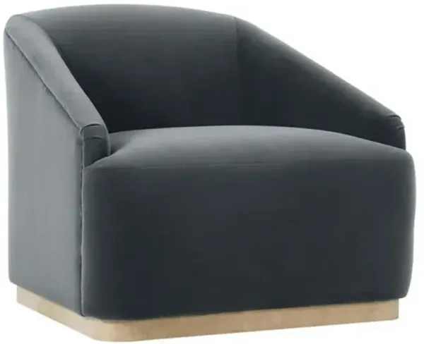 Finch Velvet Swivel Chair