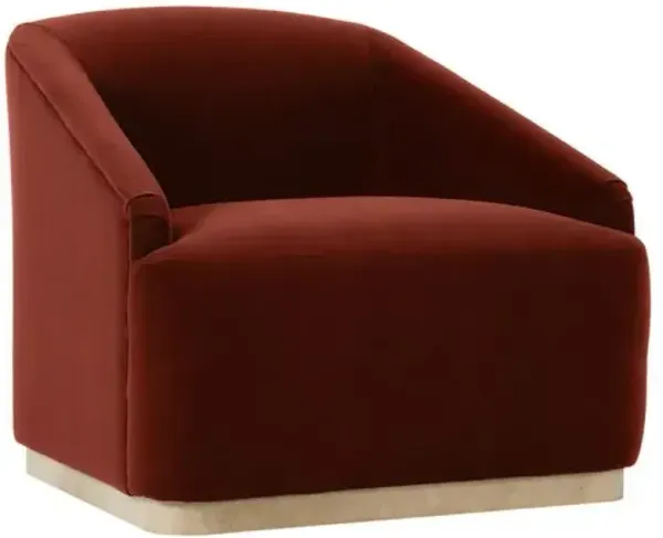 Finch Velvet Swivel Chair