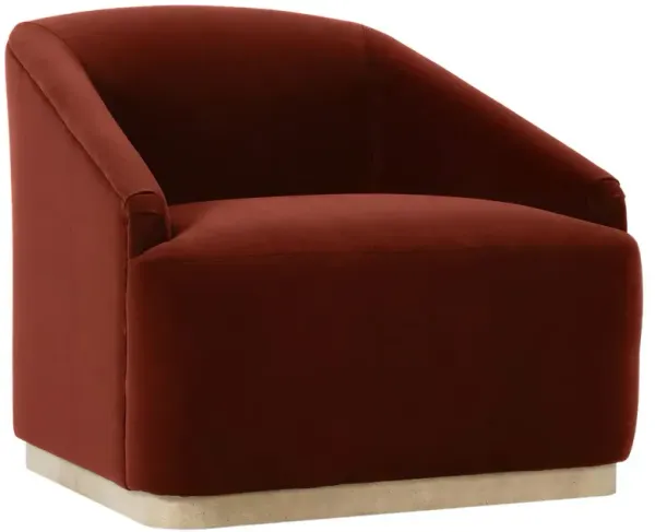 Finch Velvet Swivel Chair