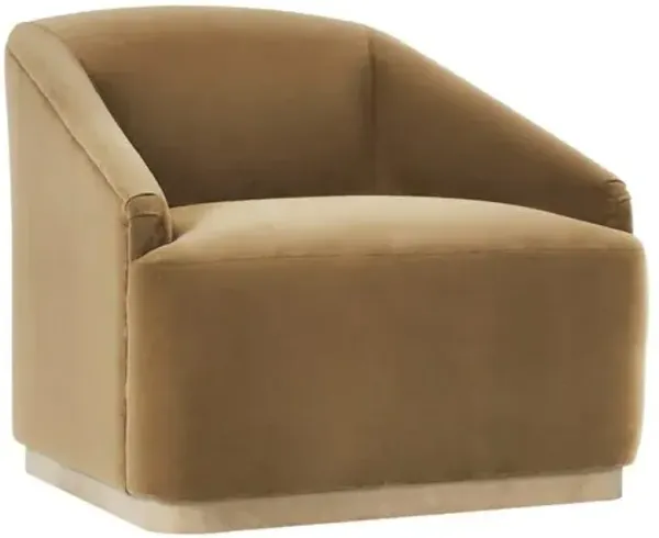 Finch Velvet Swivel Chair