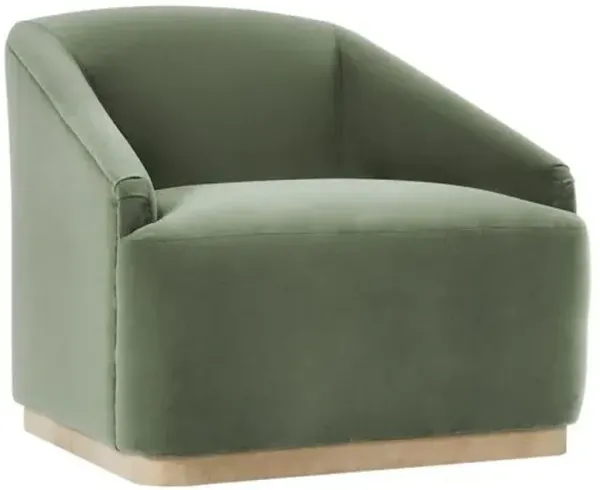 Finch Velvet Swivel Chair