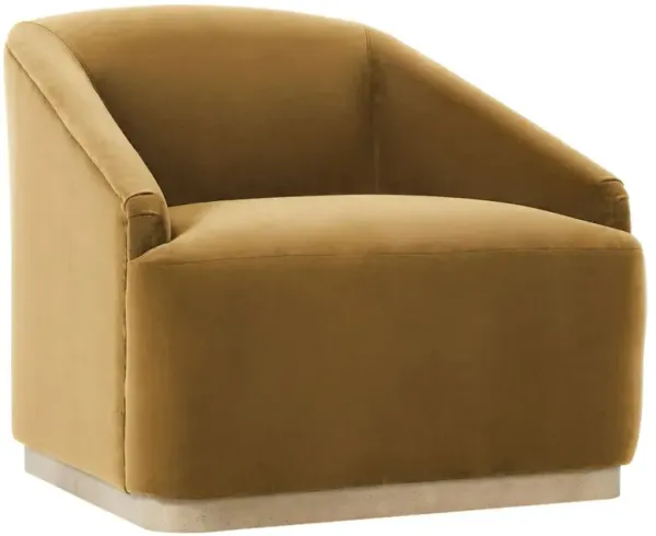 Finch Velvet Swivel Chair