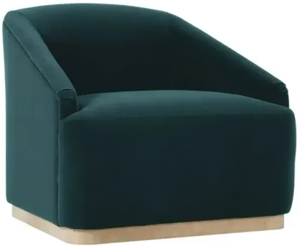 Finch Velvet Swivel Chair