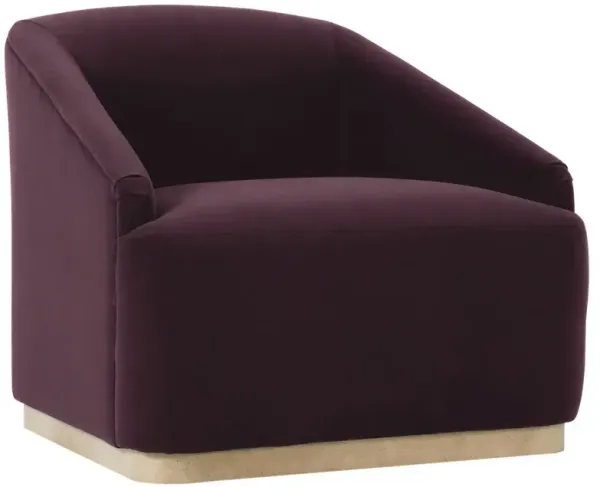 Finch Velvet Swivel Chair