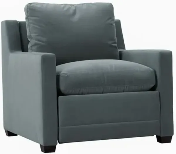 Whitley Velvet Zero-Wall Power Recliner Chair - Gray - Relaxing Chair, Lounger, Comfort and Leisure Prioritized